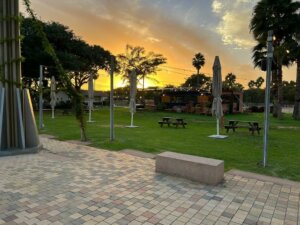 תמונה של שקיעה בפארק אריאל שרון